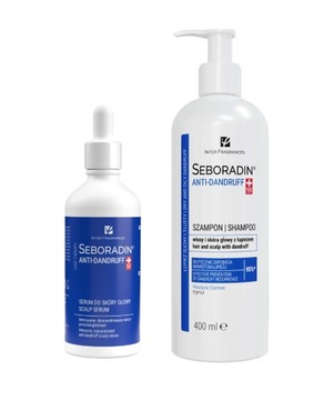 Zestaw przeciwłupieżowy Seboradin ANTI-DANDRUFF szampon 400ml + serum 100ml
