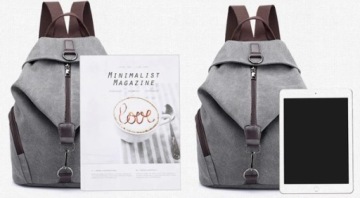 МОДНЫЙ РЮКЗАК КАНВАС В НОВОМ СТИЛЕ КАНВАС