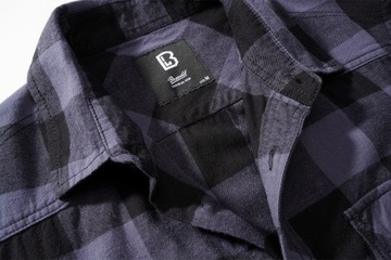 Koszula Brandit Checkshirt halfsleeve black-grey XL
