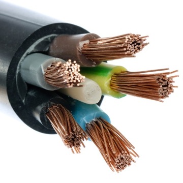 Kabel instalacyjny linka czarny OWY 5x2,5 50m