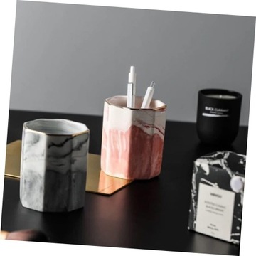 1 Мраморные кисти для макияжа Мраморный керамический подстаканник