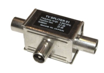 Trójnik Antenowy TV/Video 1x wt - 2x gn