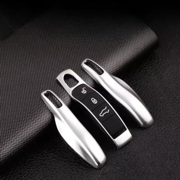 ETUI KLÍČEK POUZDRO PORSCHE MACAN CAYENNE CAYMAN PANAMERA 911 991 STŘÍBRNY