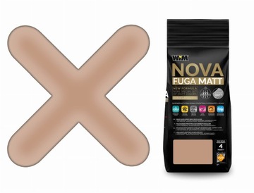 FUGA cementowa NOVA MATT elastyczna ORZECH 2 kg