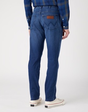 Męskie spodnie jeansowe proste Wrangler RIVER W36 L30