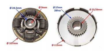 SPRZĘGŁO HONDA GX270 ODŚRODKOWE KOMPLETNE NOWE