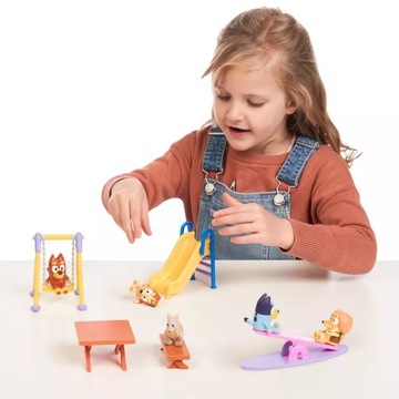 НАБОР ДЛЯ СОБАК BLUEY BINGO, ИГРОВАЯ ПЛОЩАДКА, ПАРКОВЫЕ КАЧЕЛИ, ГОРКИ, ФИГУРКИ