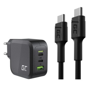 Ładowarka GC PowerGaN 65W + kabel USB-C - USB-C 2m