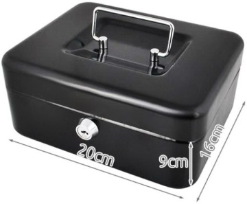 СЕЙФ ЯЩИК ДЛЯ ДЕНЕГ КЛЮЧ ЯЩИК ДЛЯ ДЕНЕГ ЧЕРНЫЙ