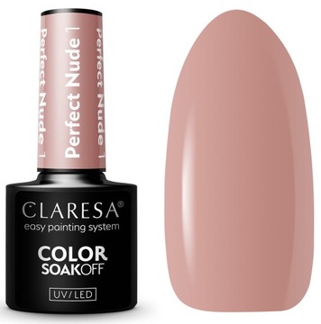 CLARESA LAKIER HYBRYDOWY PERFECT NUDE 1 -5G