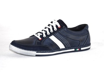 Buty męskie casual polskie obuwie ze skóry 278