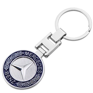 MERCEDES - brelok do kluczy metalowy, dwustronny