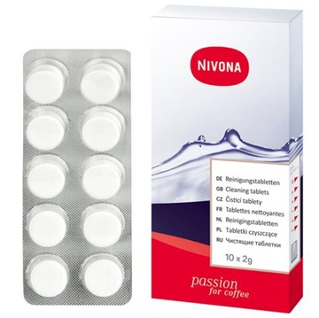 TABLETKI DO CZYSZCZENIA EKSPRESU NIVONA NIRT 701 - 10 TABLETEK