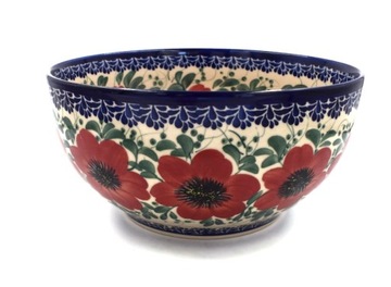 CERAMICZNA MISKA 24 cm CERAMIKA STYL BOLESŁAWIEC