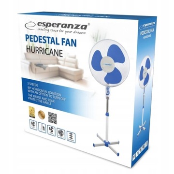 ESPERANZA HURRICANE WENTYLATOR EHF001WB 16''