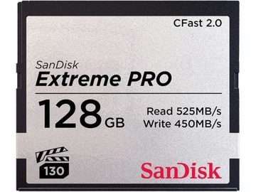Карта памяти SanDisk Extreme PRO 128 ГБ CFast 2.0