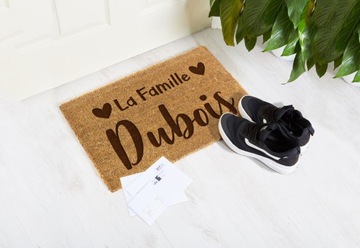 ДВЕРНОЙ КОВРИК Любая надпись, 40х60см.