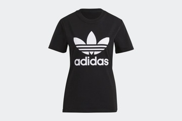 Koszulka damska aadidas Adicolor Classic Trefoil Tee Originals czarna 30