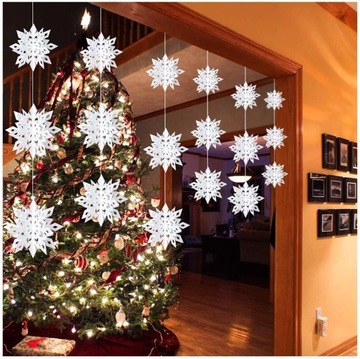 УКРАШЕНИЯ ДЛЯ ПОДВЕСКИ СНЕЖИНКИ СНЕЖИНКИ