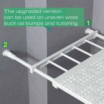 Прижимная полка, регулируемая длина: 38-60 см, ширина: 2 шт.