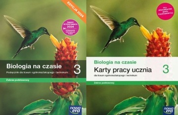 2W1 NOWA BIOLOGIA NA CZASIE PODRĘCZNIK 3 ZP 2024 + KARTY PRACY