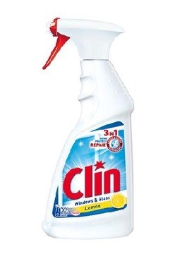CLIN PŁYN DO MYCIA SZYB I LUSTER SPRYSKIWACZ WINDOWS & GLASS LEMON 500 ML