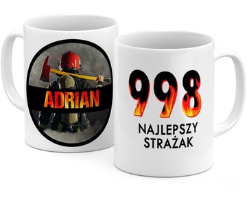 KUBEK Z IMIENIEM STRAŻAKA