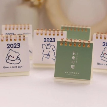 Desk Calendar Easy Store Standing Accurate Anti-rust Mini Desk Calendar