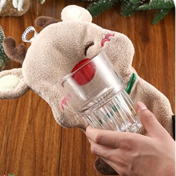 3/1 шт., полотенце для рук Санта-Клауса, рождественские подвесные полотенца