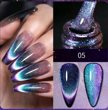 lakier hybrydowy magnetyczny - cat eye