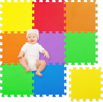 PUZZLE PIANKOWE KOLOROWE MATA EDUKACYJNA MIĘKKIE PUZZLE GRUBE PUZZLE JAKOŚĆ