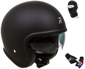 Kask RETRO skuter KLASYK RHINO JET CITY L 2xgratis