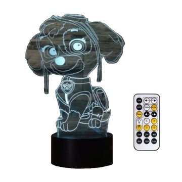 LAMPKA NOCNA 3D PSI PATROL SKYE PILOT PREZENT