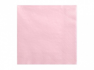 Плотные бумажные салфетки, розовые, 33х33см, Baby Shower Girl, Пол девочки