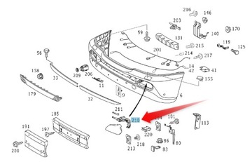 DRŽÁKY PRAVÉHO HALOGEN MERCEDES ML W163