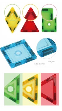 МАГНИТНЫЕ БЛОКИ 3D MAGNETIC 70 шт. Учебная панель