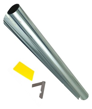 Фольга 75 х 300 см Темное серебро для тонировки стекол