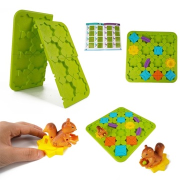 Набор игрушек для настольной игры с белкой-лабиринтом. Развивающие Smart Games.