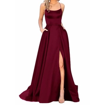 Prom Dresses Ladies Long Women Elegant Halter Back