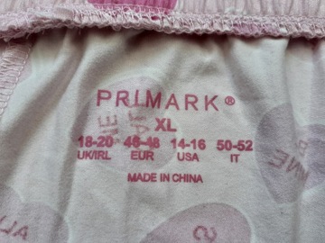 @270 PIŻAMA komplet SPODENKI BLUZKA OVERSIZE RÓŻ __PRIMARK__18/20__46/48