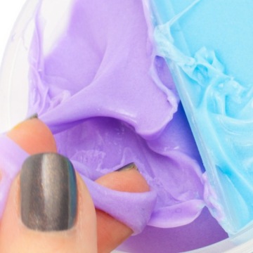 СЛАЙМ СЛОЙКА СЕНСОРНЫЙ ПЛАСТИК ДВА ЦВЕТА - СЛАЙМ ГЛЮТЕК