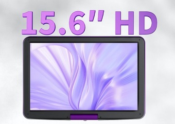 Портативный DVD-плеер 17,5-дюймовый USB/SD ВИДЕОИГРЫ Аккумулятор 5000 мАч Пульт дистанционного управления