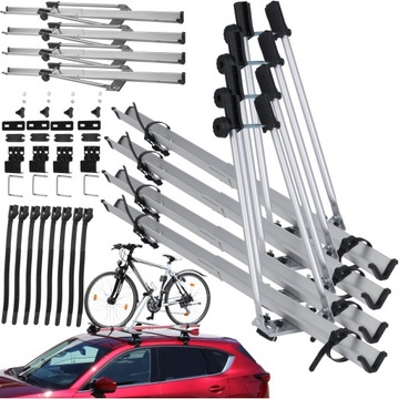 4x Uchwyt rowerowy AMOS2 bagażnik na rower ALU TUV