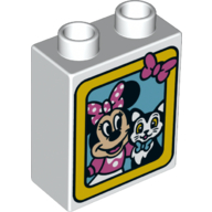 LS NOWE LEGO DUPLO TEMATYCZNY 1x2x2 MINNIE KOT