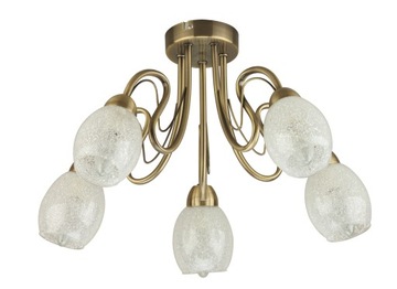 LAMPA WISZĄCA,ŻYRANDOL KRYSZTAŁKI MOSIĄDZ