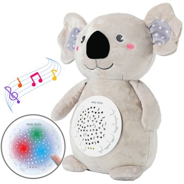 Zabawka pluszowa z Projektorem lampka pozytywka Milly Koala Milly Mally