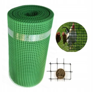 SIATKA OGRODOWA RABATOWA 0,8x25m plastikowa KRETY ZIELONA *HIT 2024*