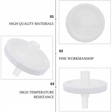 Стерильный шприцевой фильтр из ПТФЭ 100 шт.