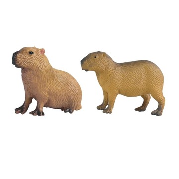 wkv-2pcs Simulation Capybara Figurines Educational