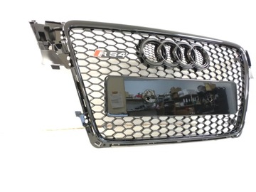 Решетка радиатора RS4 AUDI A4 B8 2007-11 ROMB с PDC, решетка S-line